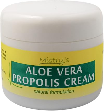 Mistry's Aloe Vera Propolis Cream 50g - Vegan, Free From Additives