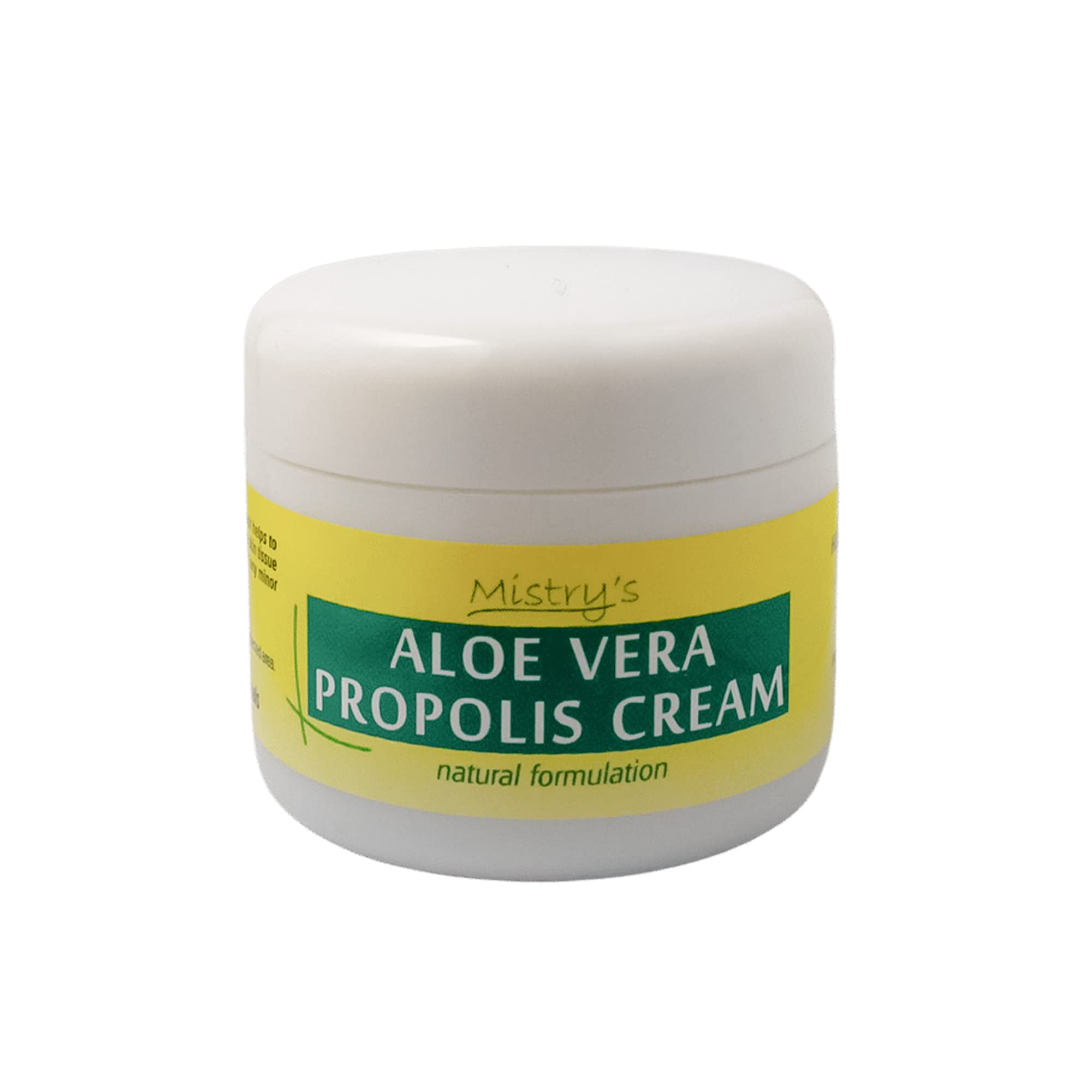 Mistry's Aloe Vera Propolis Cream 50g - Healing & Moisturising, Gentle for Dry, Eczema and Skin Irritation - Additive Free, Vegan, — image 1