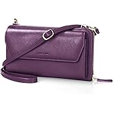 nuoku Womens RFID Wallet Purse Wristlet Crossbody Clutch with Zip Around 2 Strap | RFID, Zip Around, 2 Strap