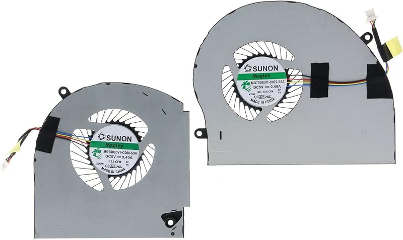 segoo CPU GPU Cooling Fan for Dell Alienware 17 R4 R5 P31E MG75090V1-C060-S9A
