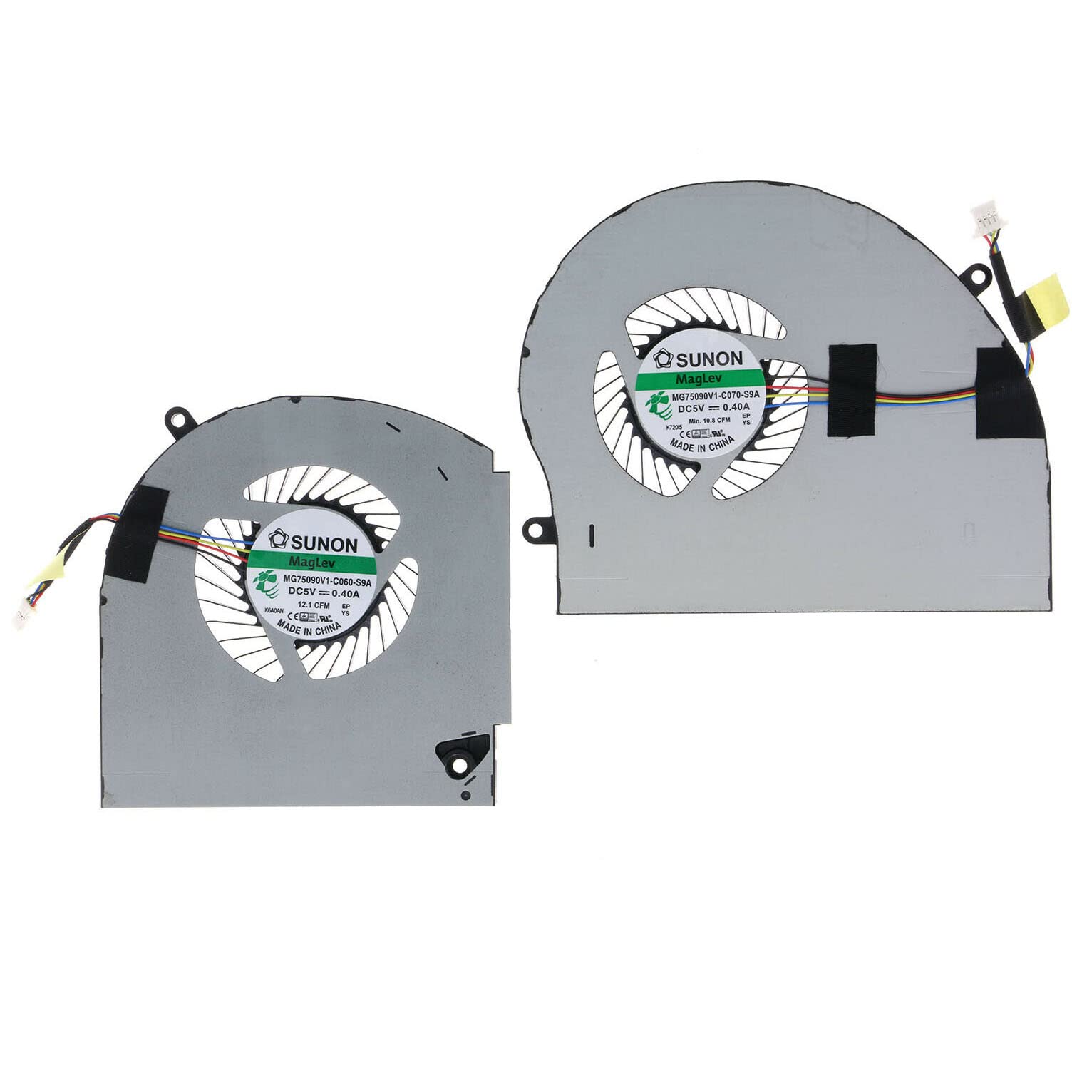 segoo CPU+GPU Cooling Fan Replacement for Dell Alienware 17 R4 R5 P31E Series MG75090V1-C060-S9A MG75090V1-C070-S9A ALW17C 0K2PKV 04RFW1