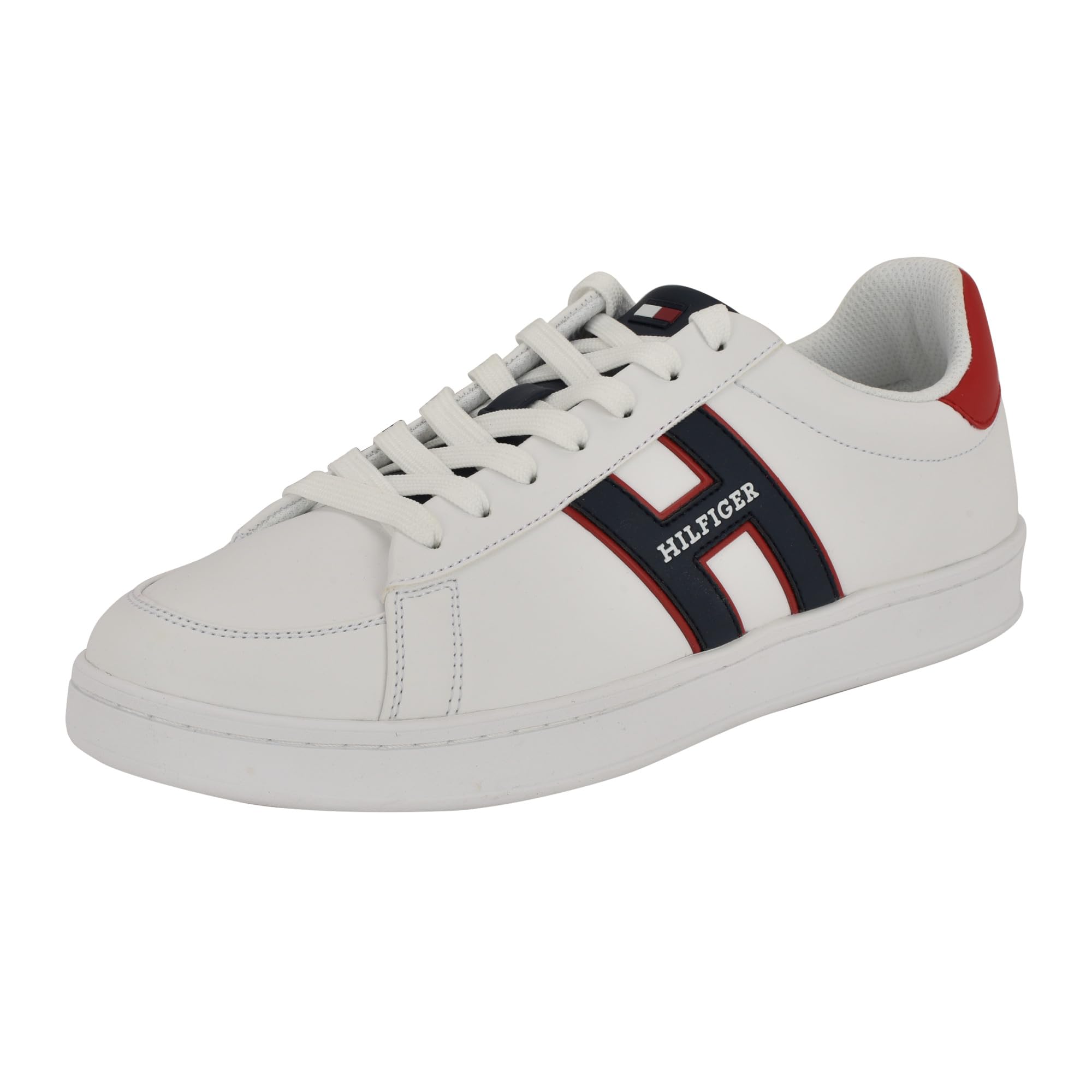 Tommy Hilfiger Men’s Jolix Sneaker White/Navy/Red 8M