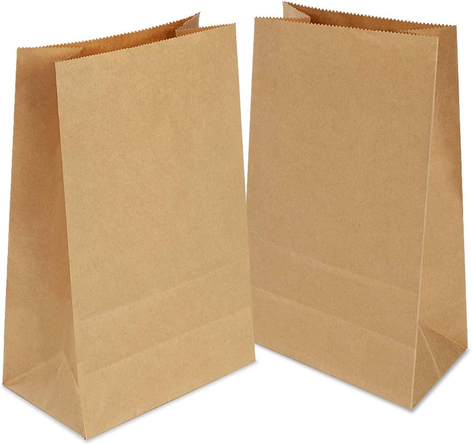 60 Pack Paper Bags,Paper Sandwich Bags Paper Bread Bag,Kraft Brown