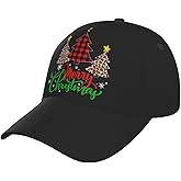Cute Christmas Holiday Baseball Hat Women Men Xmas Snowflake Santa Adjustable Snapback Baseball Cap