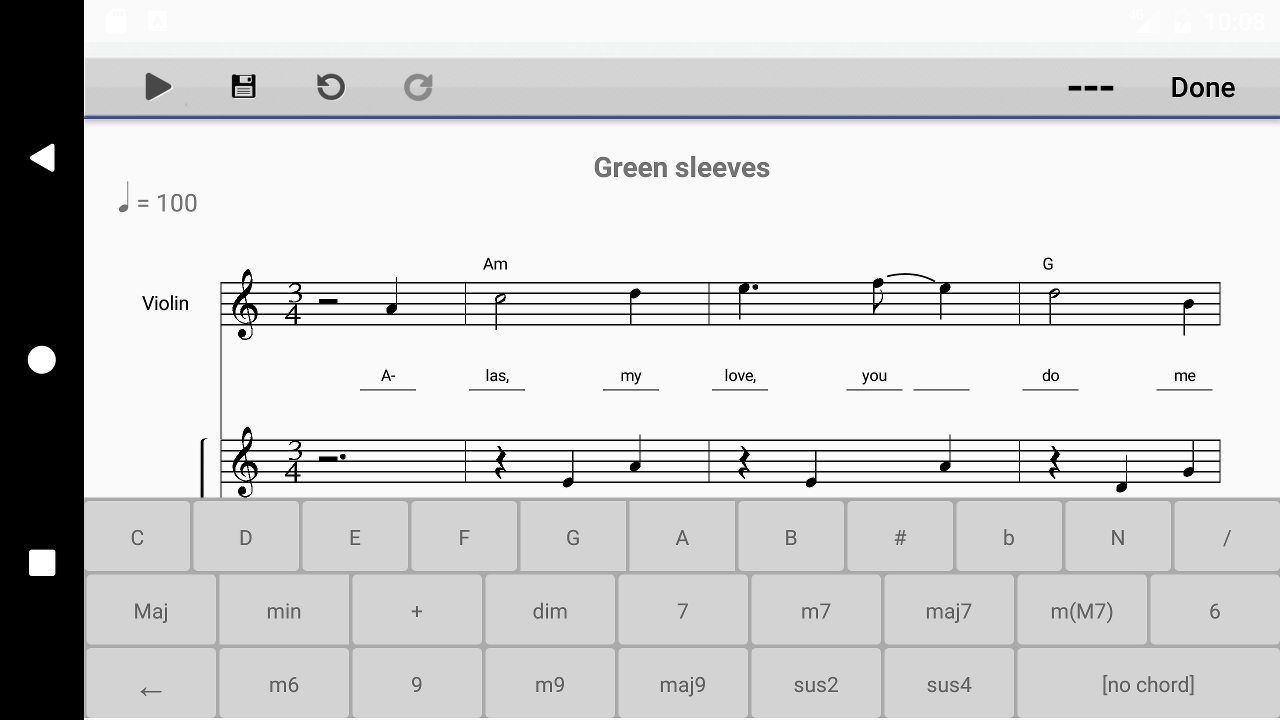Score Creator Musical notation, composition & songwriting app for