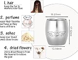 Bestomrogh Mini Cremation Urn Stainless Steel Keepsake Ash Holder Keychain view 5