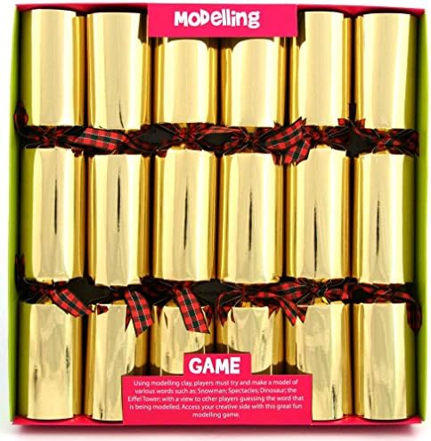 6 x Play Dough Modelling Game Christmas Crackers