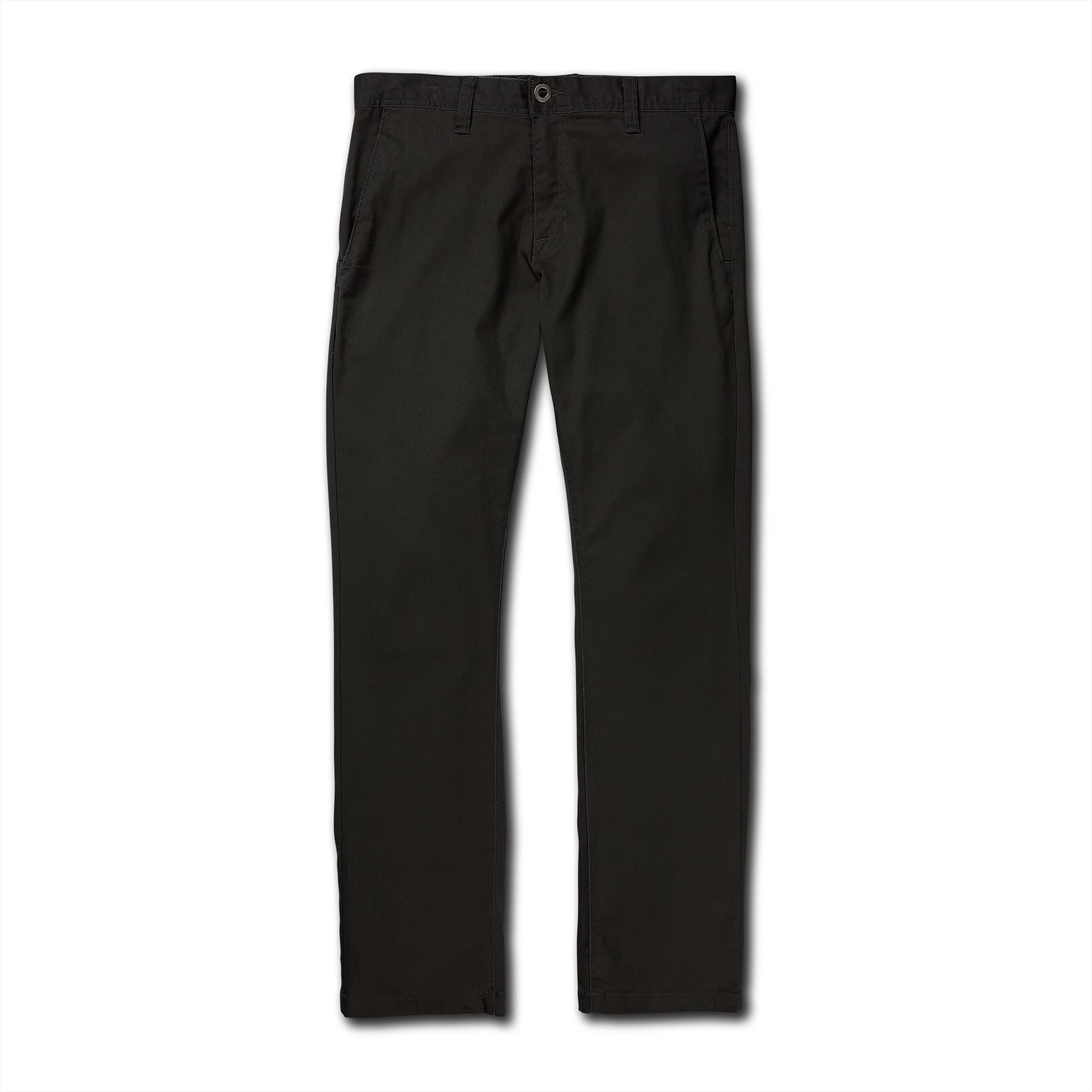 Volcom Men’s Frickin Modern Fit Stretch Chino Pant, Black 1, 46W x 30L