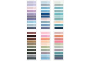 ZTML MS Sticky Tabs 1200 Pieces Book Tabs, Transparent Book Markers, Writable and Repositionable Page Makers, Morandi Index Tabs for Annotating Books, Page Tabs, Books Flags