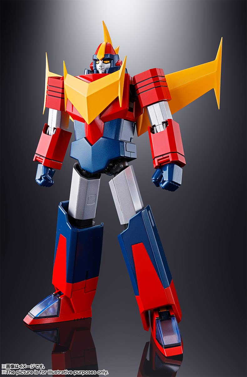 Bandai Tamashii Nations Soul of Chogokin GX-81 Zamboace Invincible Super Man Zambot Action Figure, multicolor