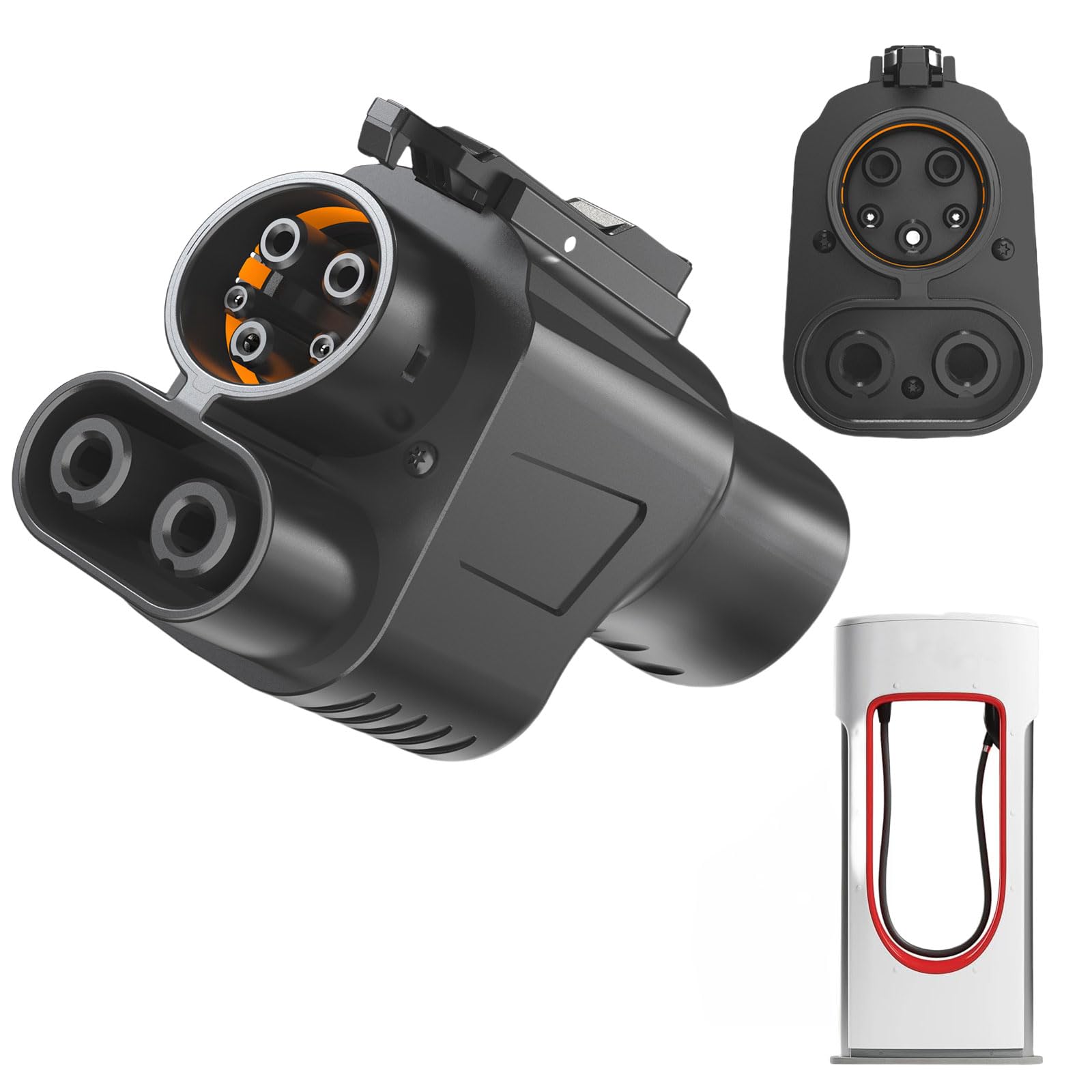 Photo 1 of Preshwous NACS to CCS Adapter, 500A/1000V for Tesla Supercharger Adapter, Intelligent Thermal Protection System, Fast Charge Your CCS1 EV at Tesla Superchargers, Fit for Ford, Rivian, GM, Volvo EVs