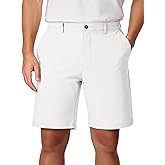 JMIERR Men's Chino Shorts Casual Summer 9" Inch Stretch Moisture-Wicking Golf Dress Short with Zipper Pocket