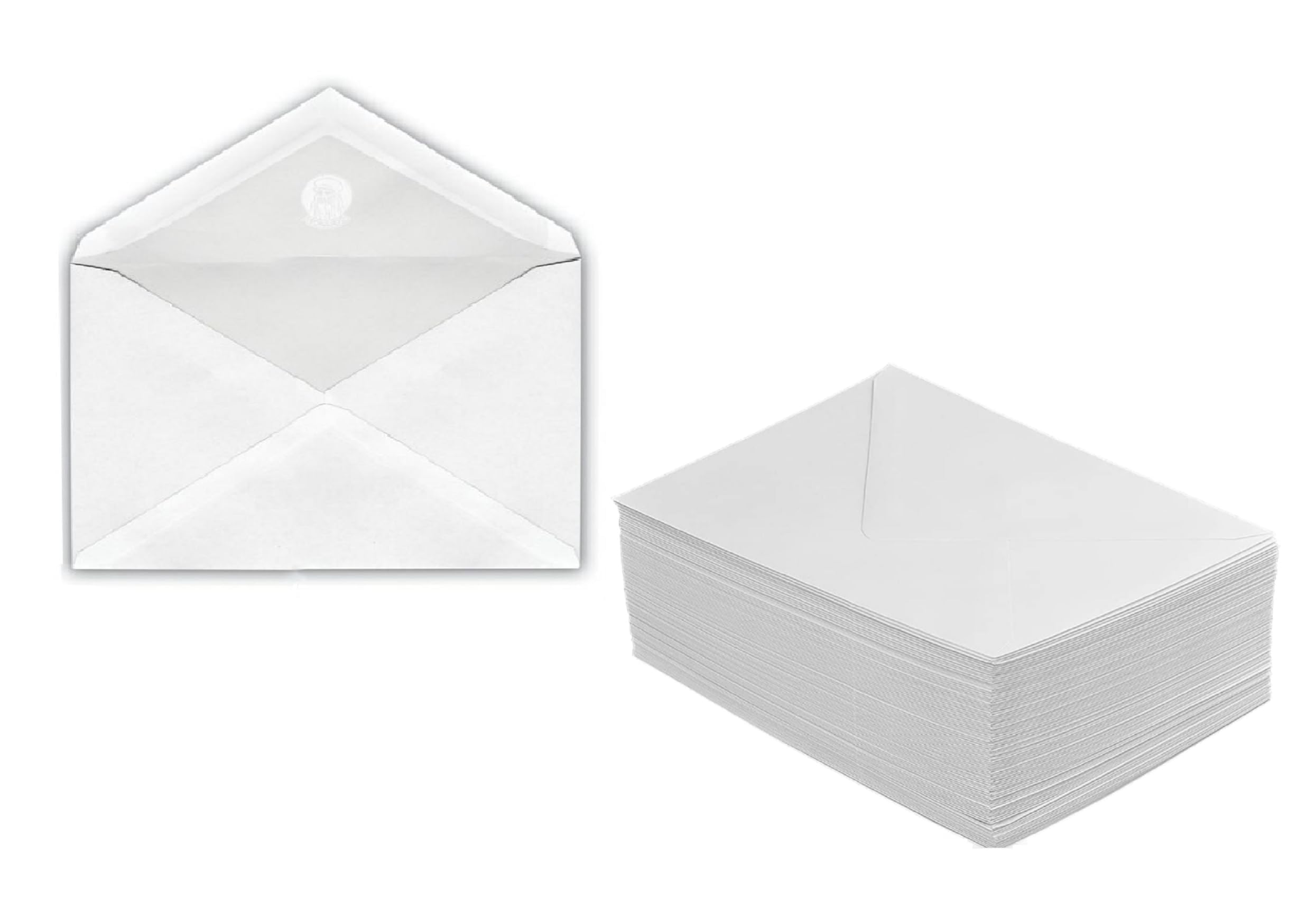 Lovelegis Set of 100 White Envelopes 11.5 x 16.2 cm – Wet Bonding – Without Window – Ideal for Letters Invitations and Personal and Commercial Correspondence