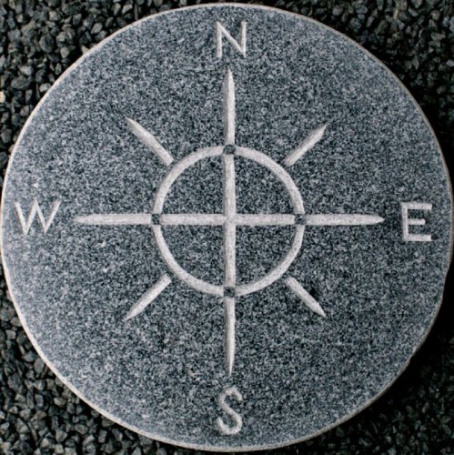 NVA Creative Garden Granite Compass Stepping Stone - Buy Online in UAE