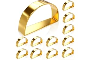 MELOSTU LOGCJVE Metal Napkin Rings Set of 12,Elegant Gold Napkin Rings Decor for Special Occasions Such as Valentine,Easter,Mothers Day,Thanksgiving,Christmas,Anniversary Dinners.