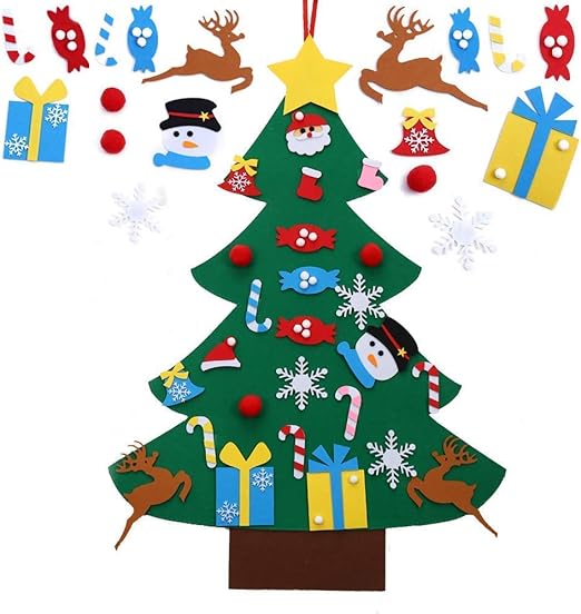 Amazon Com Dehasion Diy Felt Christmas Tree Bulk Ornaments Xmas