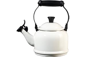 Le Creuset Enamel On Steel Demi Tea Kettle, 1.25 qt., White