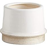 47th & Main Modern Ceramic Planter Pot, Medium, White