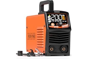 FEIFANKE 200A Stick Welder, [Large Full LED Dispaly] Portable ARC/Lift TIG Welding Machine 110V/220V With IGBT Inverter Synergic Control MMA Welder Machine with Hot Start, ARC Force and VRD