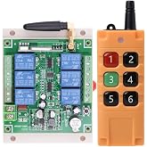 300m DC12V 24V 36V 6CH 6 CH Industrial Wireless Remote Control LED Light Switch Relay Output Radio RF Transmitter 433 MHz Wireless Remote Control LED Light Switch Relay