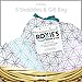 Cotton Baby Swaddle Blankets and Gift Bag, Registry For Girl and Boy, 3-Pk Set