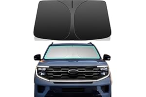 LEIMINMAOYI Windshield Sun Shade for 2018-2025 Ford Expedition Foldable Car Front Window Sunshade Accessories 240 T Sun Visor Protector Reflective Cover Block UV Rays & Sun Heat