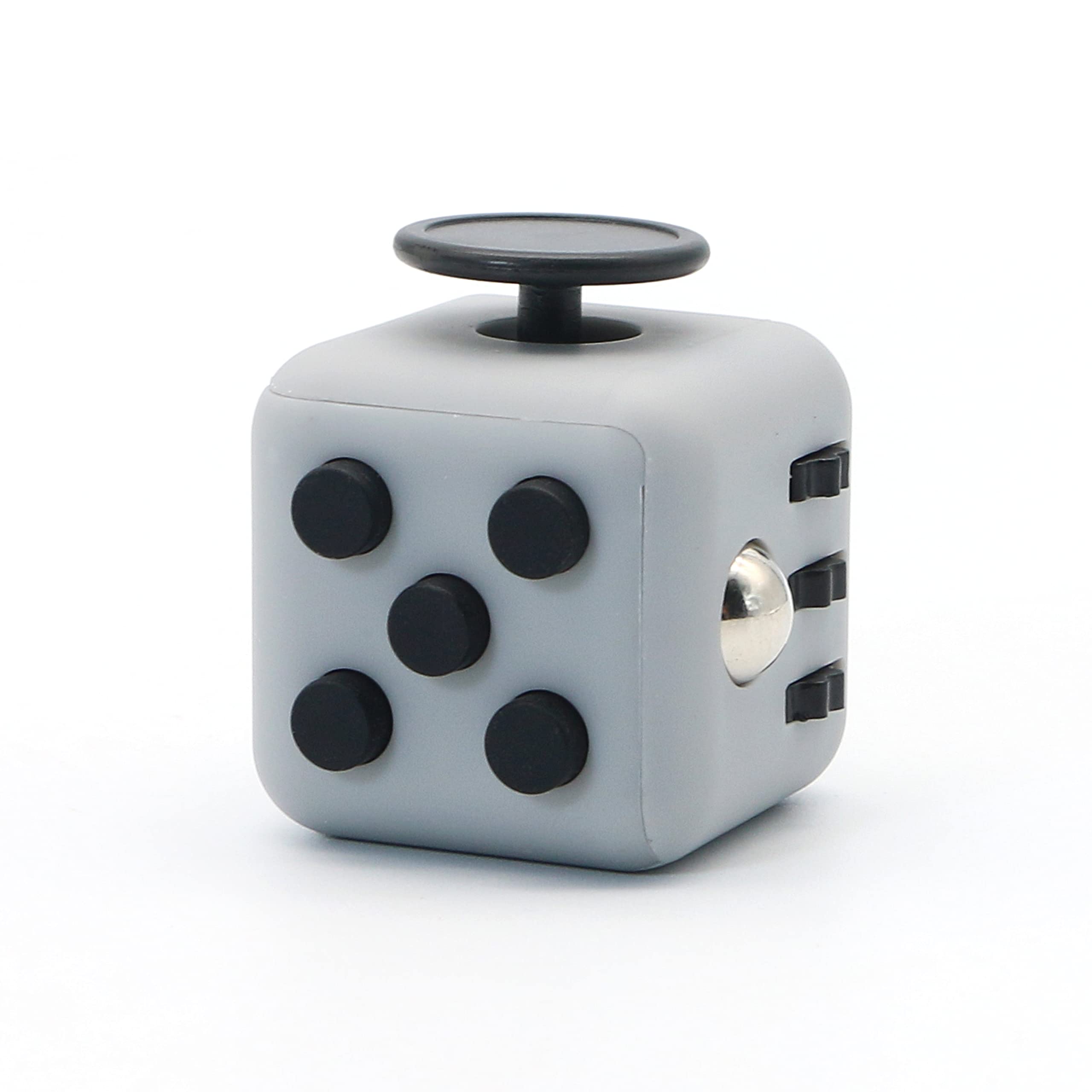 Appash Fidget Cube Stress Anxiety Pressure Relieving Toy Great for Adults and Children[Gift Idea][Relaxing Toy][Stress Reliever][Soft Material] (Gray & Black) — image 1