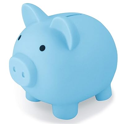 Buy Sikaye Cute Piggy Bank Best Gift For Kids Children Coin Bank Plastic Pig Money Bank Save For Coins Great Gift For Boys Girls Blue Online In Indonesia B08y8r59rd