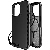 BodyGuardz Paradigm Pro Compatible with iPhone 16 Pro Case - Shockproof Cover 18FT Drop Rating - Compatible with MagSafe - Phone Cooling Technology - Responsive Buttons - Purple (Black)