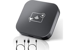 ALIESTFDNO 2 in 1 Wireless CarPlay Adapter,Converts Wired to Wireless Carplay Fit for OEM Wired Carplay,Plug & Play, CarPlay Wireless Adapter for iPhone iOS 10+ & Android 11+,Cars from 2016