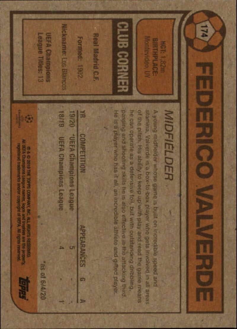 Amazon Com 2020 Topps The Ucl Living Set Uefa Champions League 174 Federico Valverde Real Madrid Cf Official Soccer Futbol Trading Card Limited Print Run Collectibles Fine Art