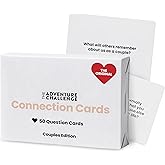 Couples Connection Cards – 50 Conversation Starters for Date Night, Marriage Counseling, or Long-Distance Relationships | Couples Card Game & Relationship Gift