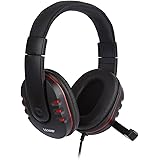 Goldlion66 3.5mm Wired Gaming Headset with Microphone Gamer Player Headphones for PS4 PC Cell Phone Black & Red