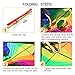 BESTOYARD Kite Huge Rainbow Kite for Kids and Adults Colorful Kite with 100M Flying String,78 Inches Wide,4 Tails