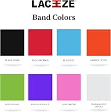 LACEEZE Original Bands Ribbed Technology Secure Laces UK 6.5 Green view 8