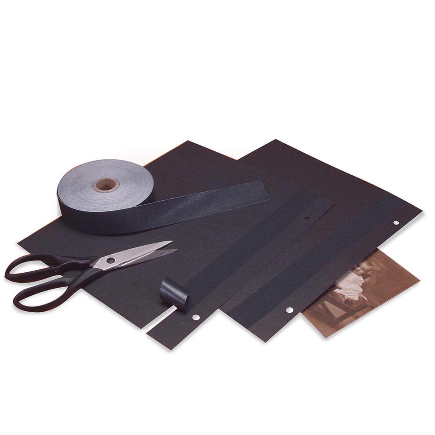 Lineco Linen Adhesive Hinge Tape Blk 1.25Inx35Ft