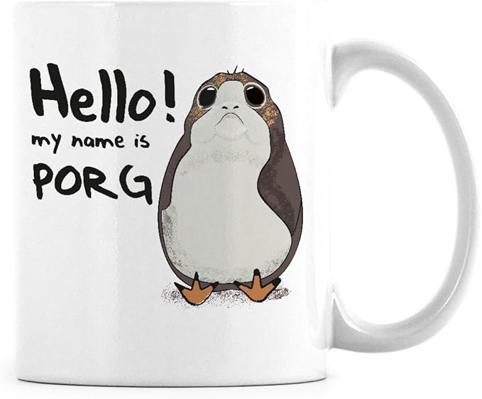 porg coffee mug