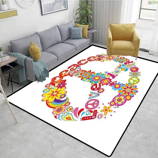 Amazon Com Bigdatastore 70s Party Decorations Striped Area Rug