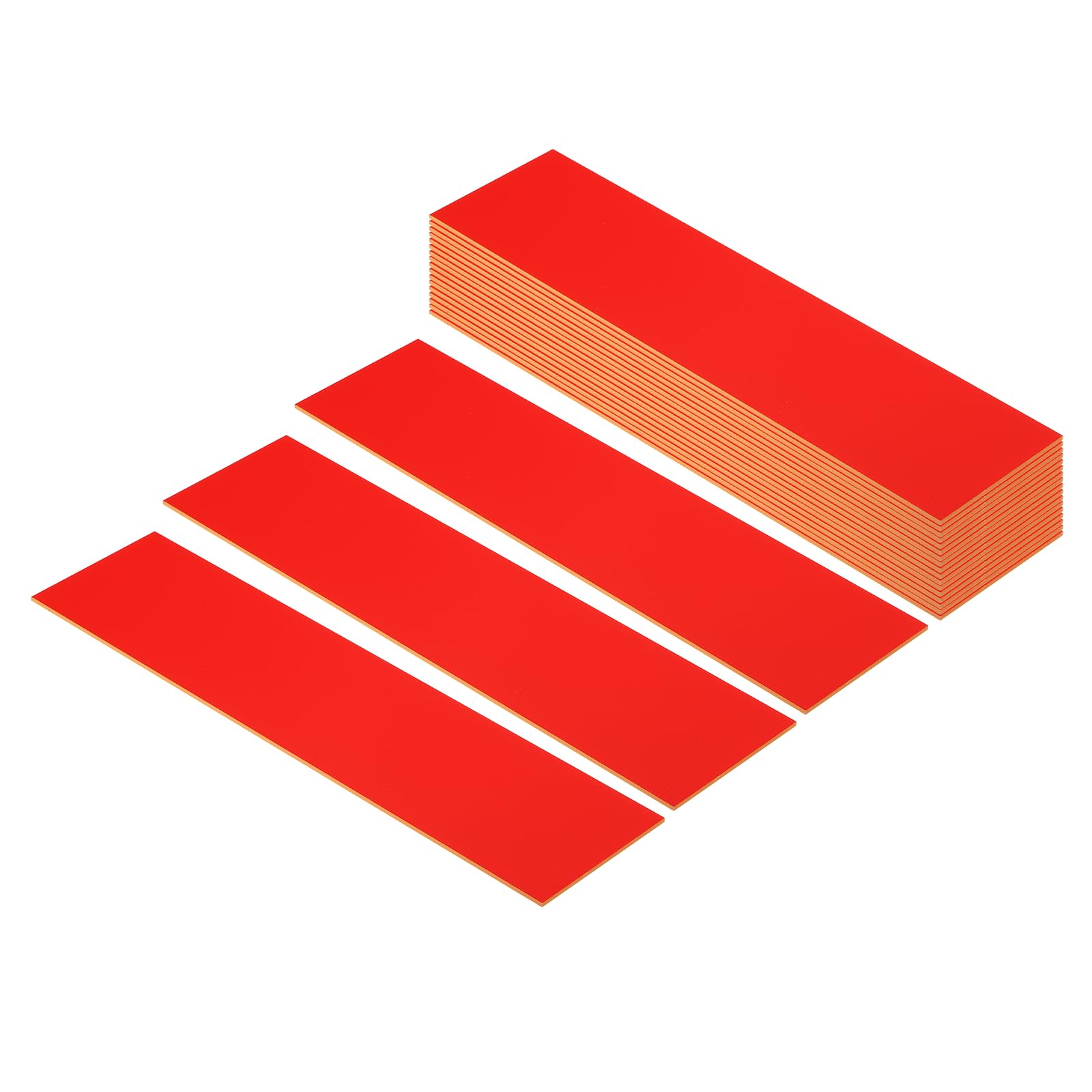 PATIKIL 8"x2" Blank Name Plates, 20 Pack Custom Engraved Name Plate Rectangle Laser Engraving Blanks for Personalized Nameplates Office Desk DIY Painting Supplies, Red, Yellow