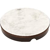 Remo Fiberskyn Pretuned Frame Drum, 16 in, Thumb Notch, Warm Hand Drum for Classroom Rhythm, Lessons, and Sound Exploration