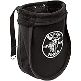 Klein Tools 51A Tool Pouch, Utility Pouch for Carrying Nuts and Bolts, with Interior Pocket, No. 10 Canvas, 9 x 3.5 x 10-Inch