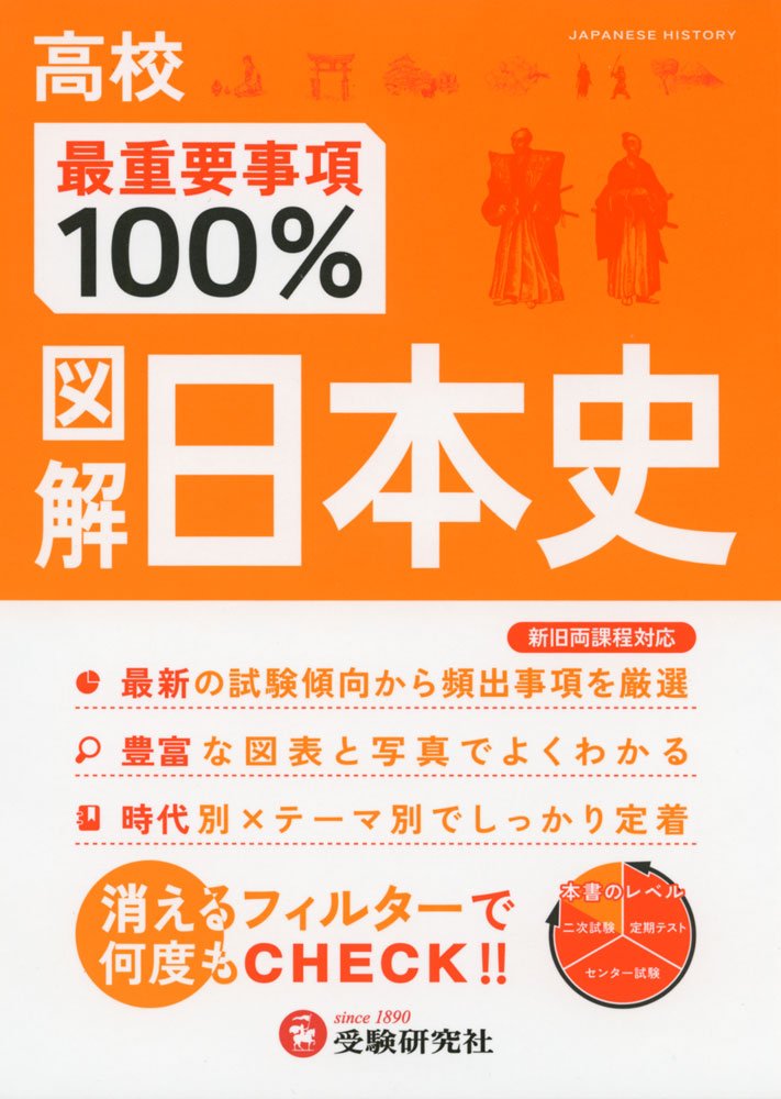 高校 最重要事項100 図解日本史 消えるフィルターで何度もcheck 受験研究社 受験研究社 高校社会科研究会 本 通販 Amazon