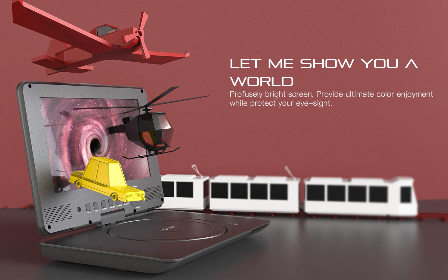 COOAU Portable DVD Player Upgraded 12\