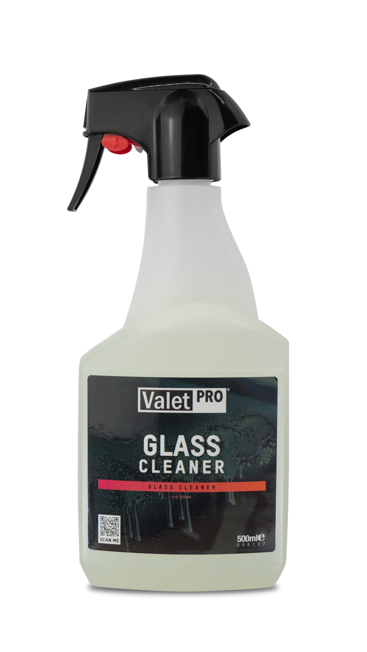 ValetPRO Glass Cleaner - Cleans everything from bird muck to cigarette smoke stains and bug splats - 500ml