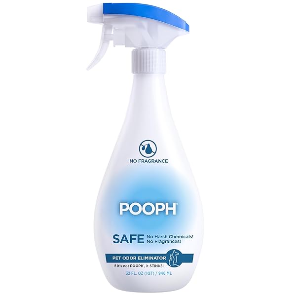 POOPH PET ODOR ELIMINATOR, 32OZ – ELIMINATES ODORS AT THE MOLECULAR LEVEL, DOGS, CATS, FRESHENER, ELIMINATOR, URINE, POOP, PEE, DEODORIZER, NATURES, PUPPY, FRESH, CLEAN, FURNITURE, POTTY