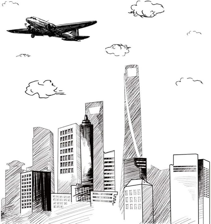 Lankater Ciudad De Los Sueños Pegatinas De Pared Arquitectura Edificios