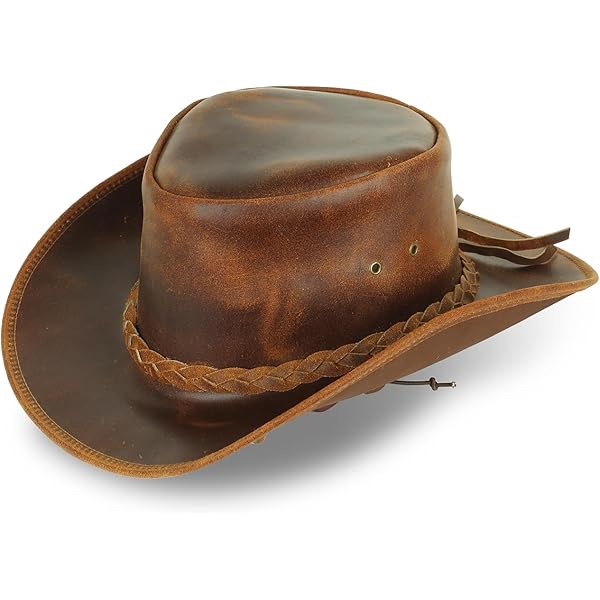 Australian Smoke Western Style Cowboy Outback Real Leather  display picture 1