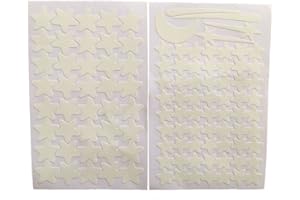 103 Pcs Star&Amp;Moon Energy Storage Fluorescent Blue Luminous Stickers Star Decals Glow in The Dark Living Room Children Roo