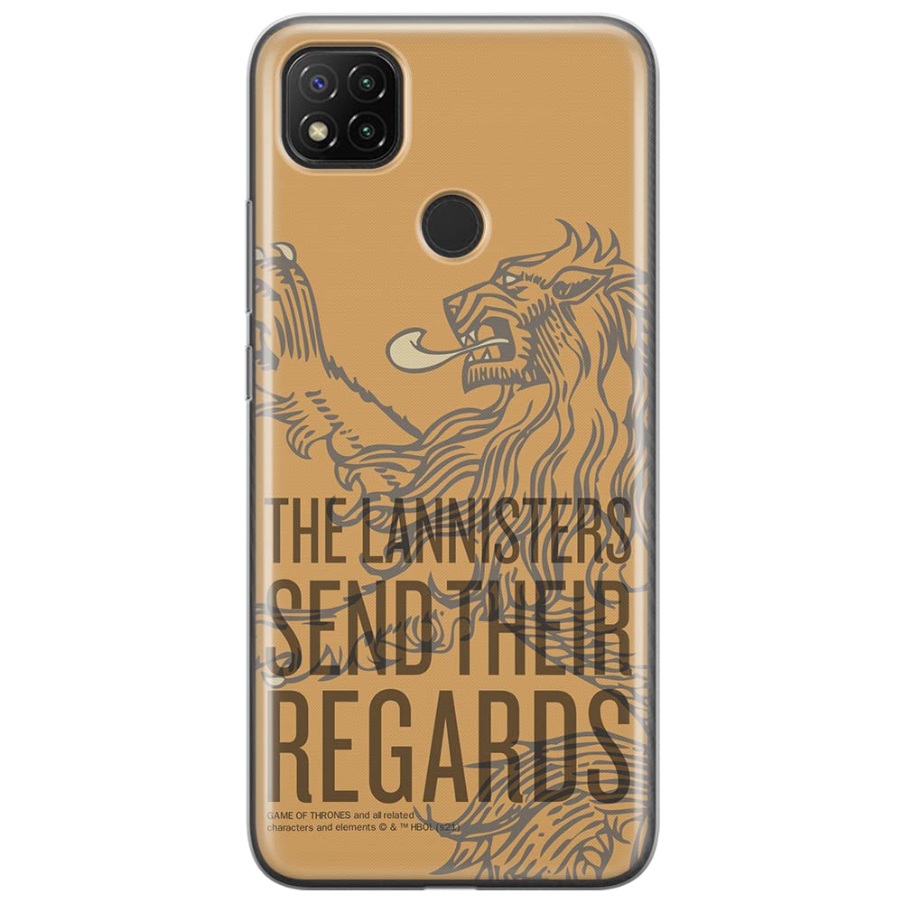 ERT GROUP mobile phone case for Xiaomi REDMI 9C original and officially Licensed Game of Thrones pattern 014 optimally adapted to the shape of the mobile phone, case made of TPU
