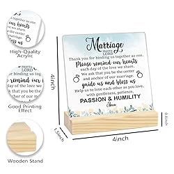 Christian Wedding Gifts - Acrylic Desk Decor Sign 4